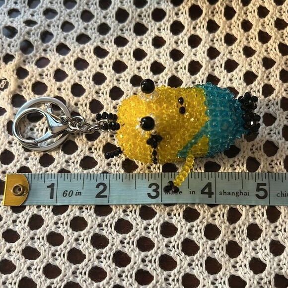 Crystal Bead Minion Keychain/Purse Charm - NWOT - Picture 6 of 6